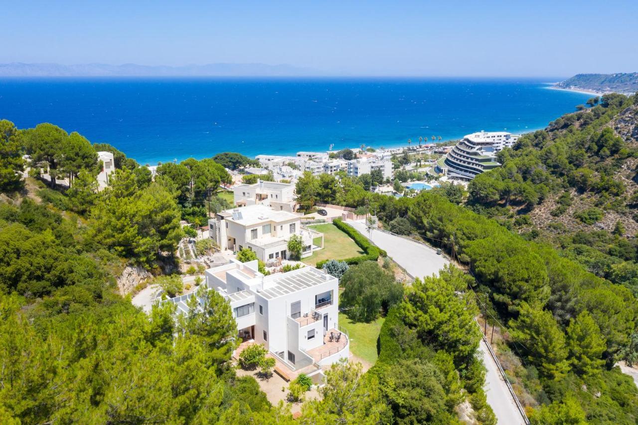 Ixian Hilltop Villa Ialysós Eksteriør bilde